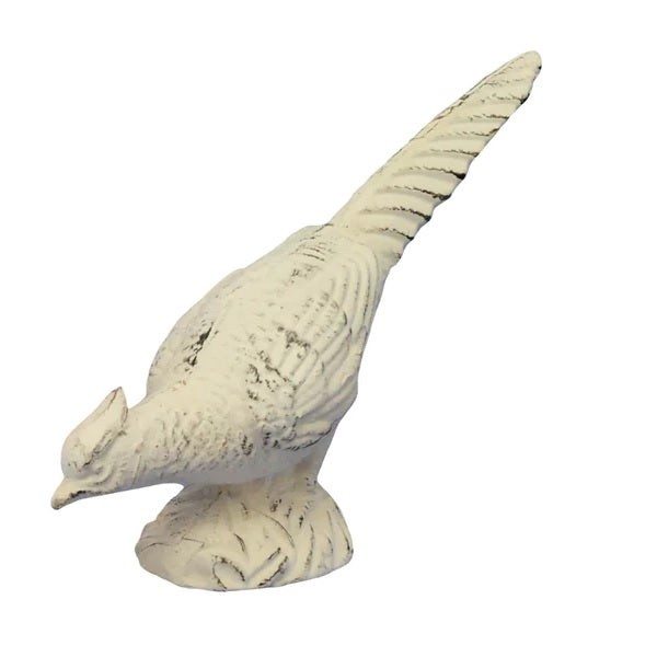 Cast Iron Pheasant Head Down Outdoor Statue