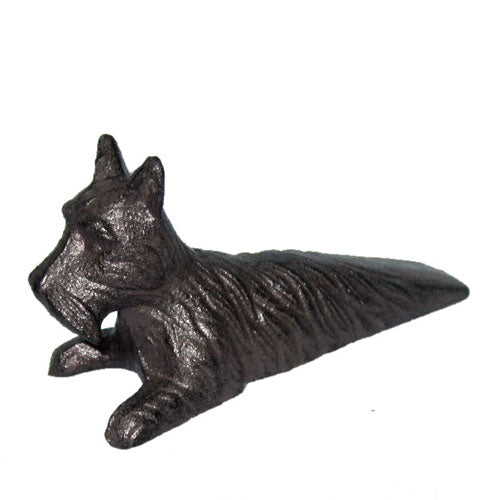 Cast Iron Scottie Dog Door Stopper Wedge