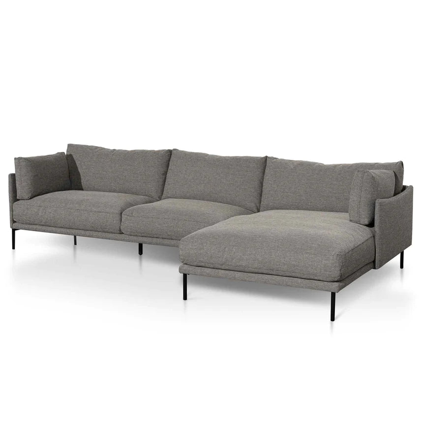 Casual Comfort 4-Seater Right Chaise Fabric Sofa