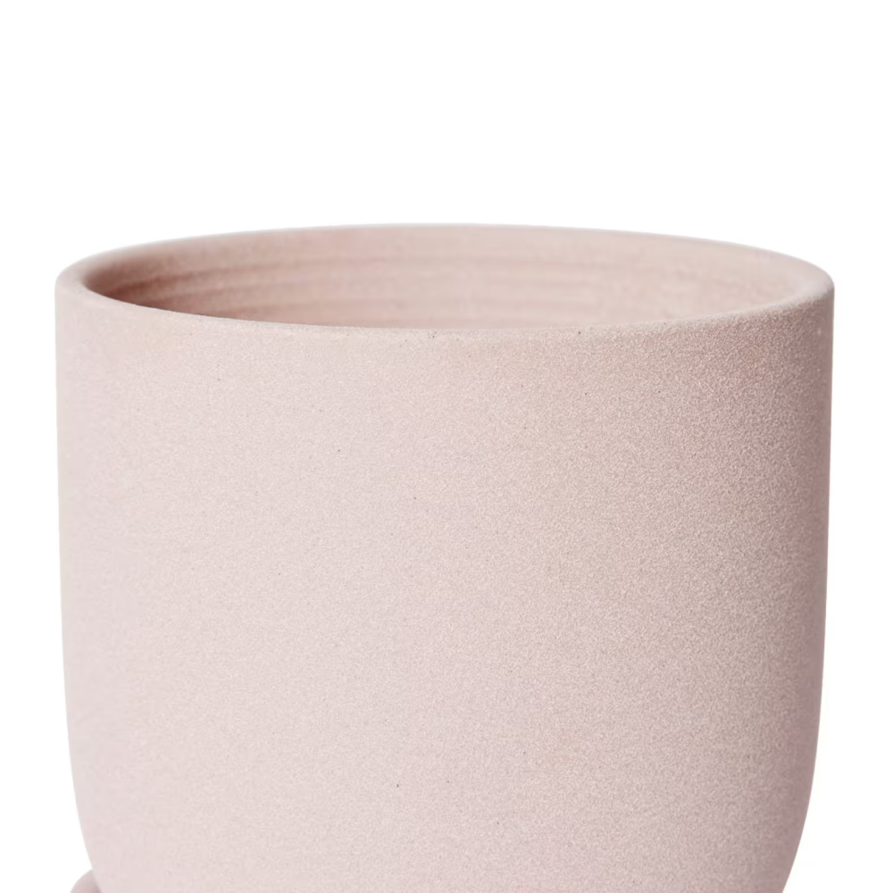 Ceramic Allegra Pot with Saucer - Available in 2 colors - 15 x 15 x 15cms