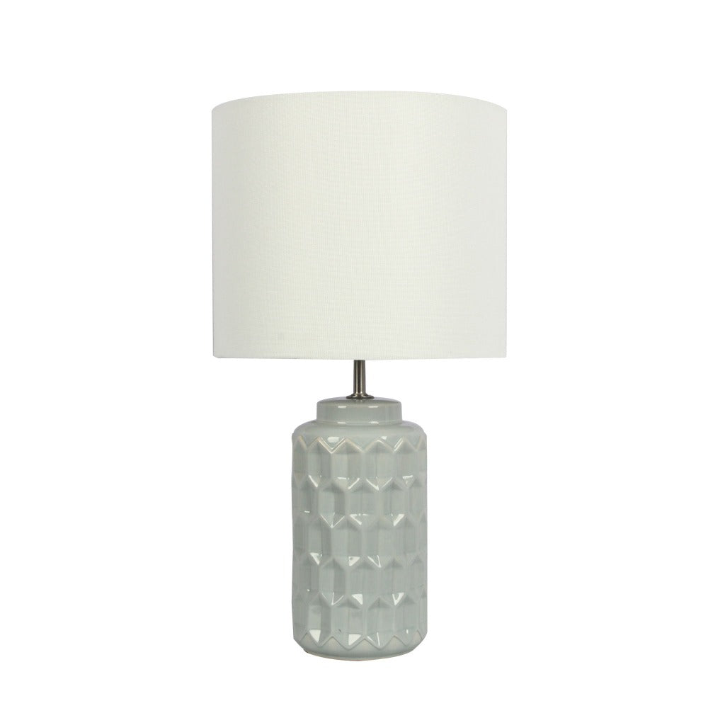 Ceramic Geometric Base Table Lamp