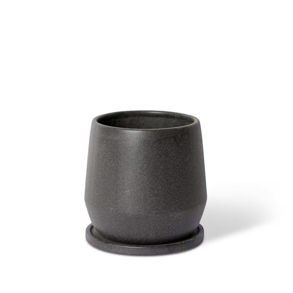 Ceramic Mason Plant Pot with Saucer - Available in 3 Sizes