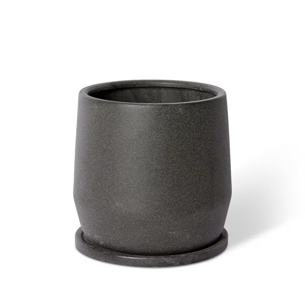 Ceramic Mason Plant Pot with Saucer - Available in 3 Sizes