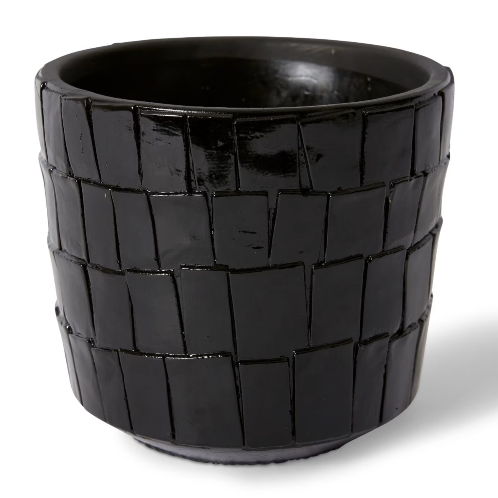 Ceramic Peyton Plant Pot - Black - Available in 3 Sizes