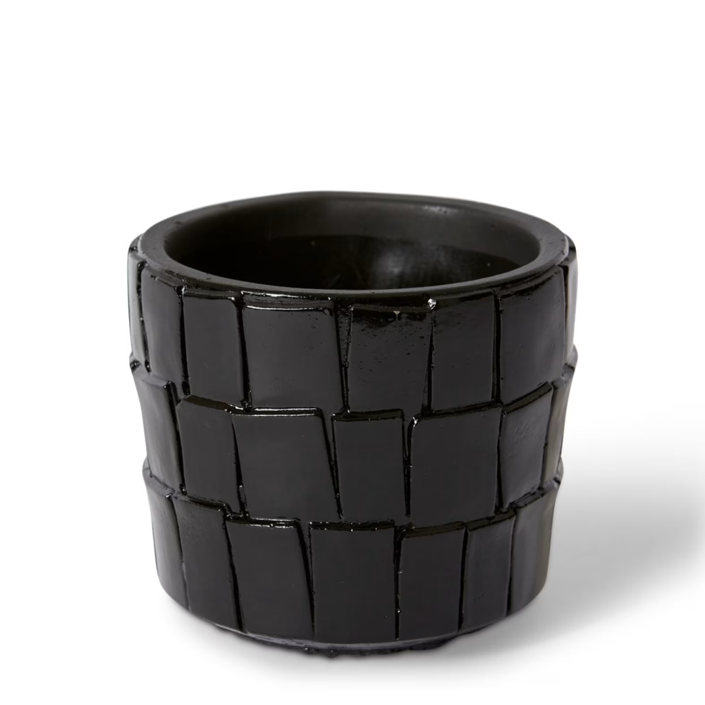 Ceramic Peyton Plant Pot - Black - Available in 3 Sizes