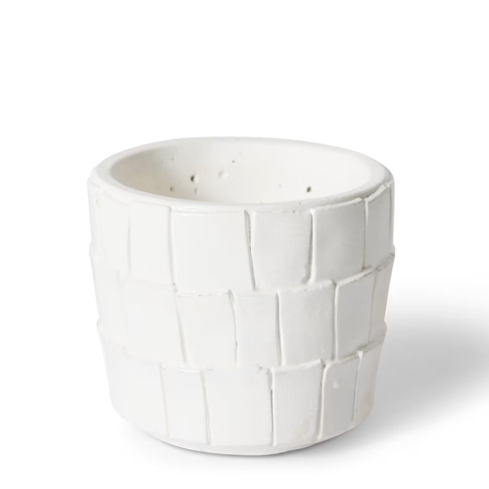 Ceramic Peyton Plant Pot - White- Available in 3 Sizes