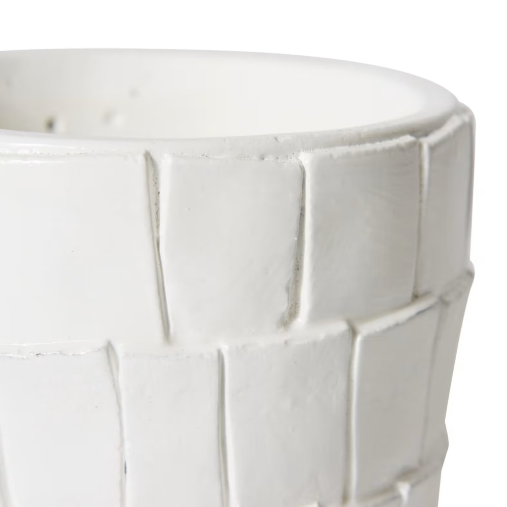 Ceramic Peyton Plant Pot - White- Available in 3 Sizes