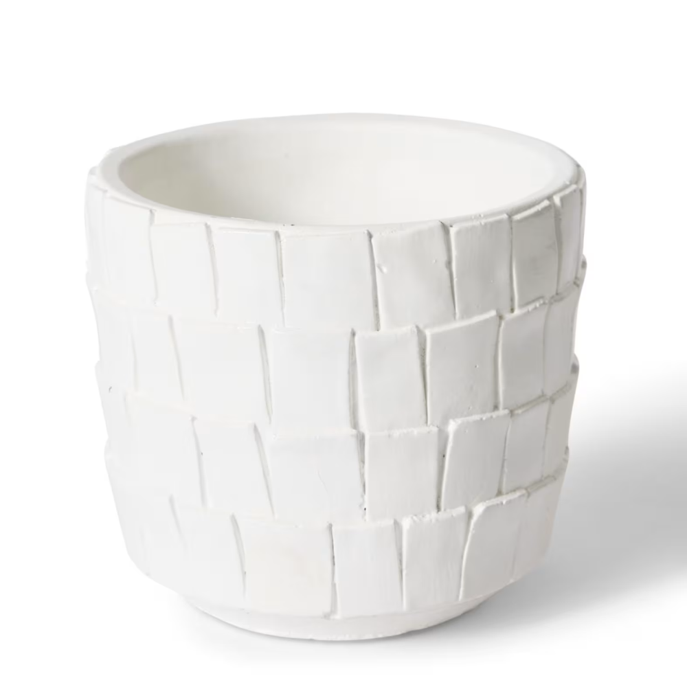 Ceramic Peyton Plant Pot - White- Available in 3 Sizes