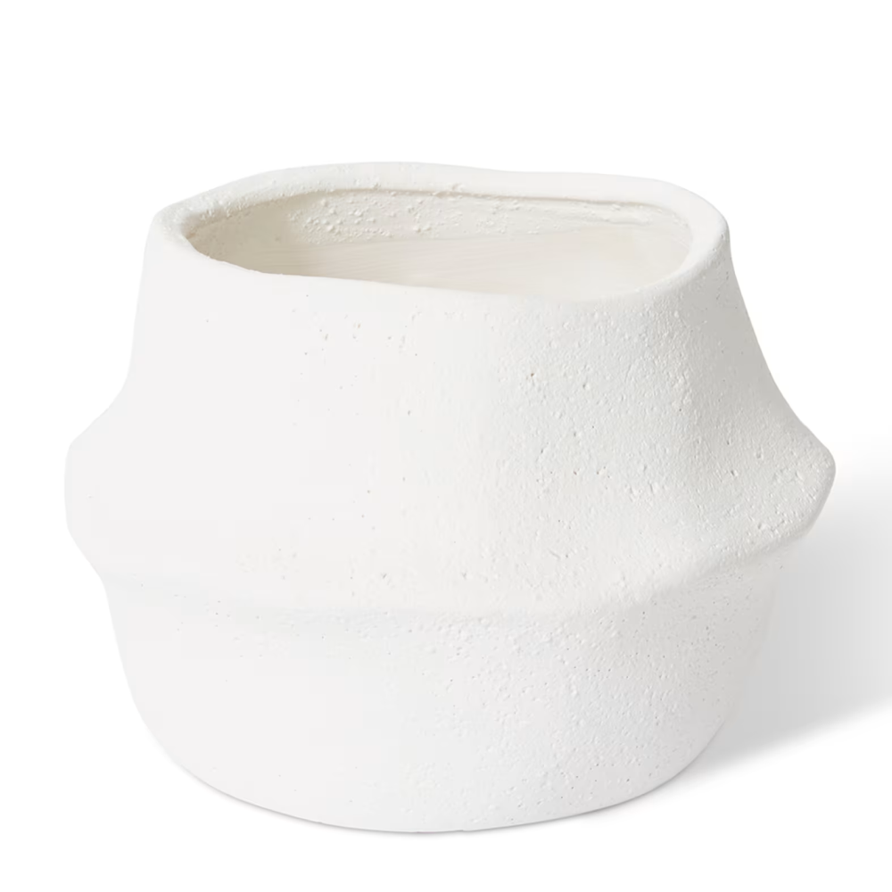 Ceramic Tamielia Plant Pot - White- Available in 2 Sizes