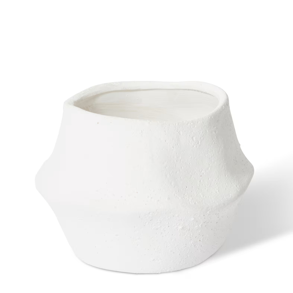 Ceramic Tamielia Plant Pot - White- Available in 2 Sizes