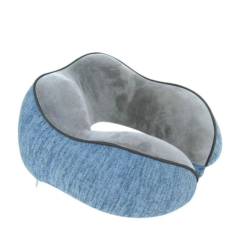 Cervical Spine U-Shaped Neck Pillow - Blue - 30x25cms