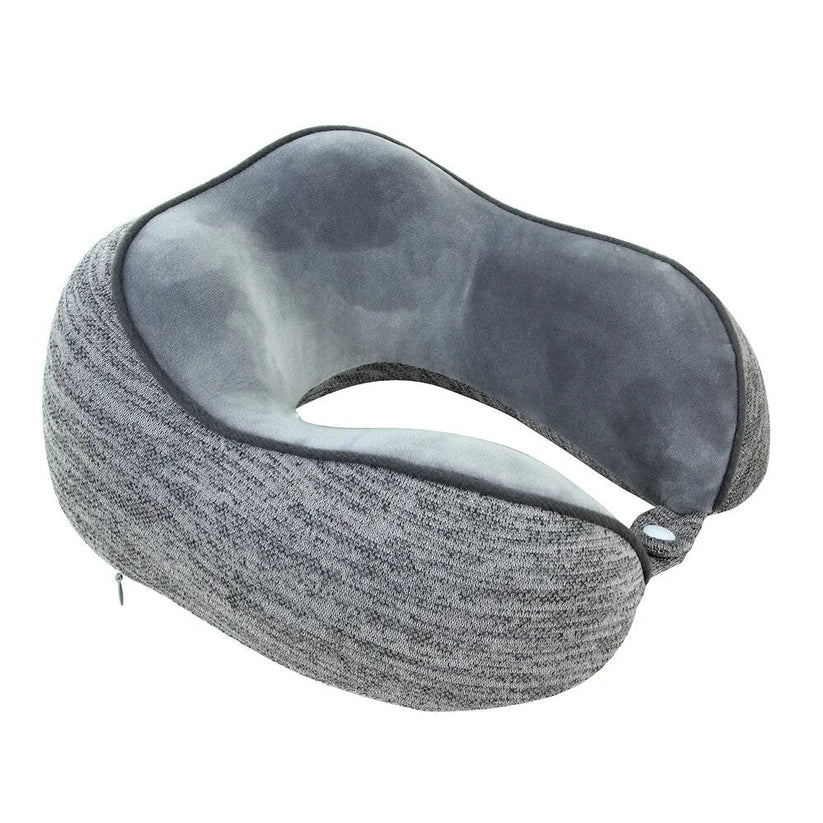 Cervical Spine U-Shaped Neck Pillow - Light Grey - 30x25cms