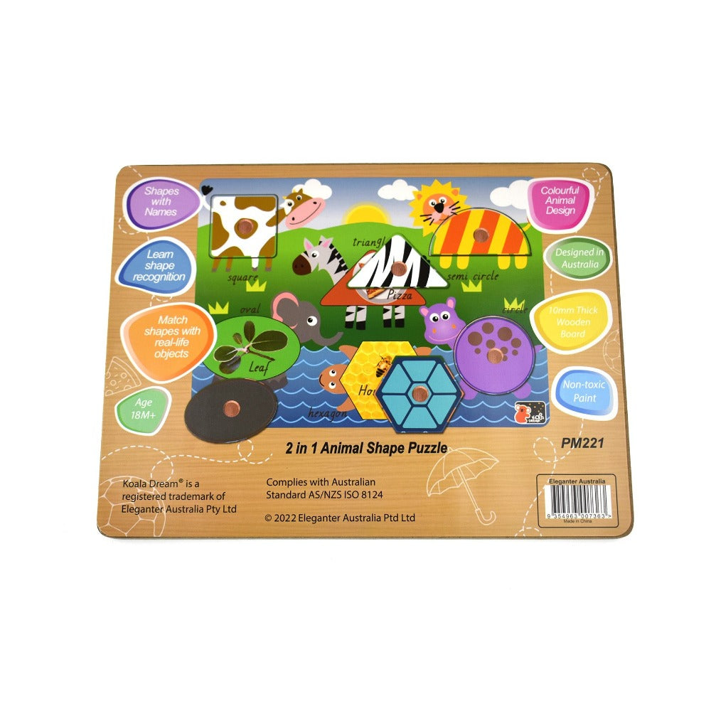 Challenge Little Minds 2 in 1 Animals Puzzle