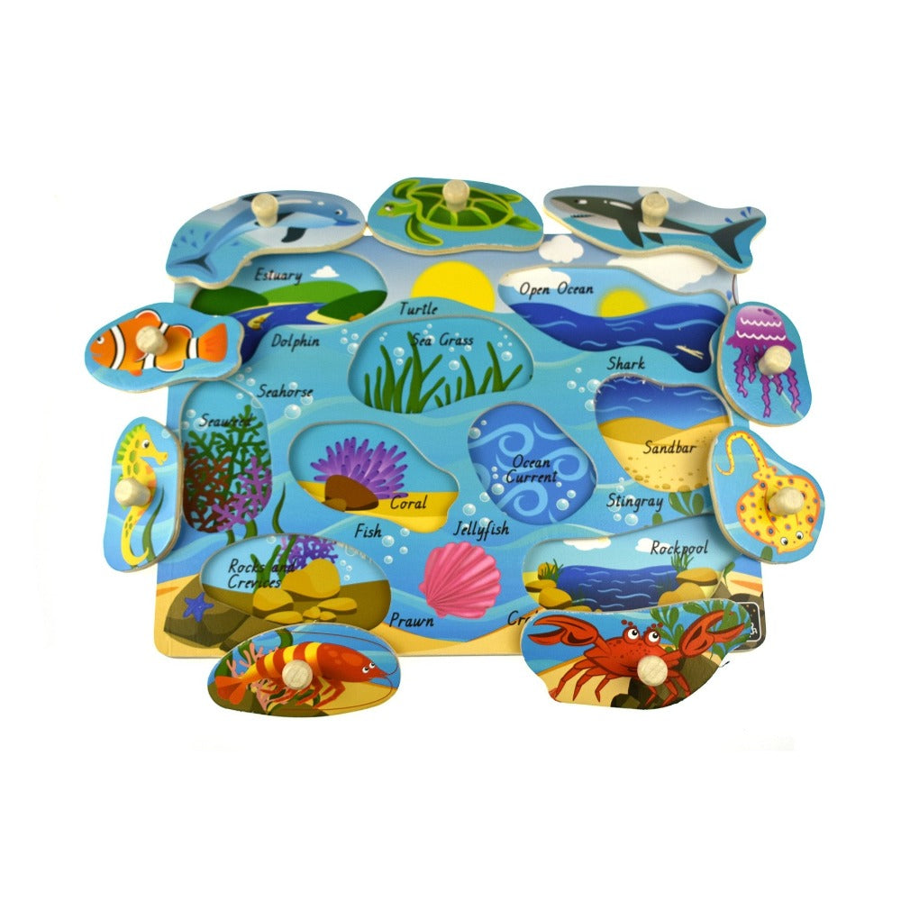 Challenge Little Minds 2 in 1 Sea Animals Puzzle