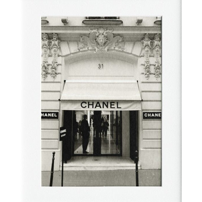 Chanel Cream Mounted Print Wall Decor - 40x50cms