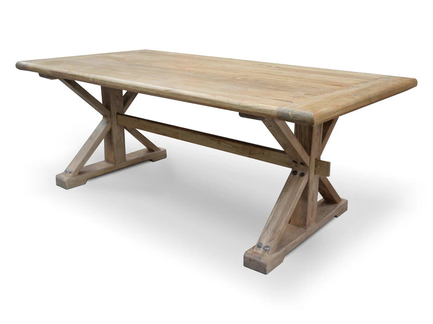 Charm Nature Dining Table 198cms - Rustic Natural