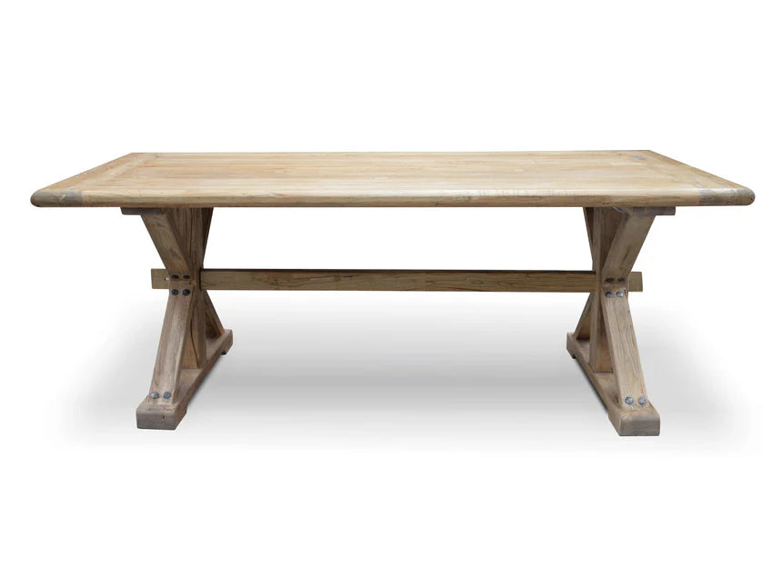 Charm Nature Dining Table 198cms - Rustic Natural