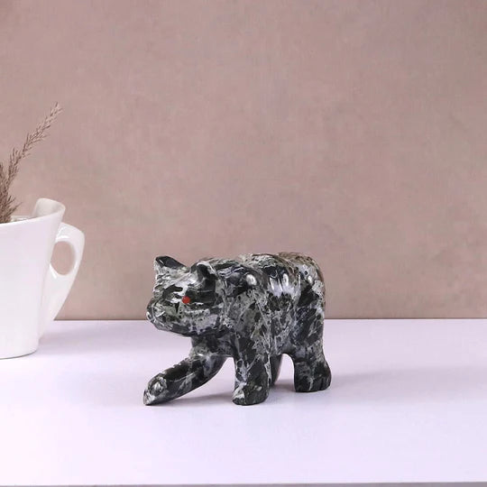 Charming Marble Bear Figurine 10cms - Available in 4 Colors