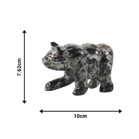 Charming Marble Bear Figurine 10cms - Available in 4 Colors