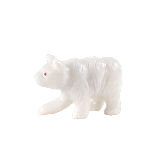 Charming Marble Bear Figurine 10cms - Available in 4 Colors