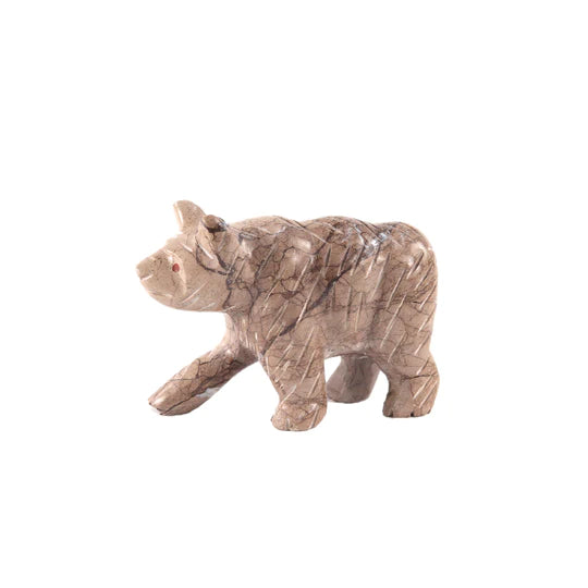 Charming Marble Bear Figurine 10cms - Available in 4 Colors