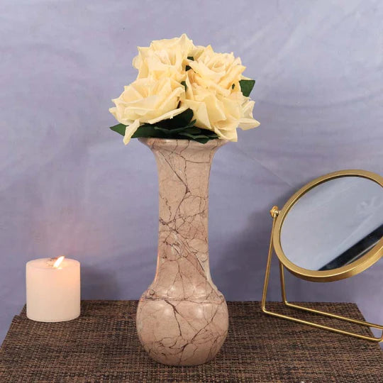 Charming Marble Long Neck Vase 25cm - Available in 4 Colors