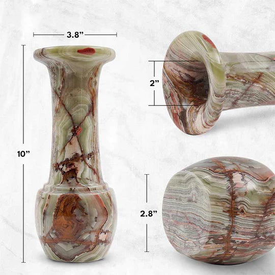 Charming Marble Long Neck Vase 25cm - Available in 4 Colors