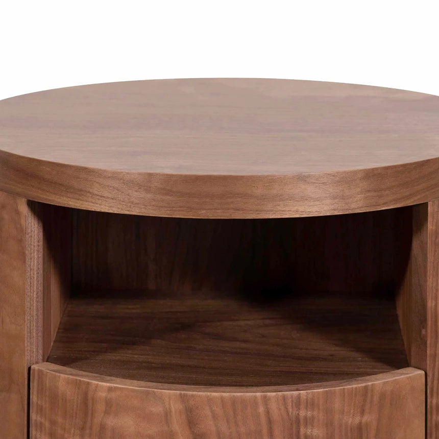 Charming Round Side Table 48.5cms - Walnut