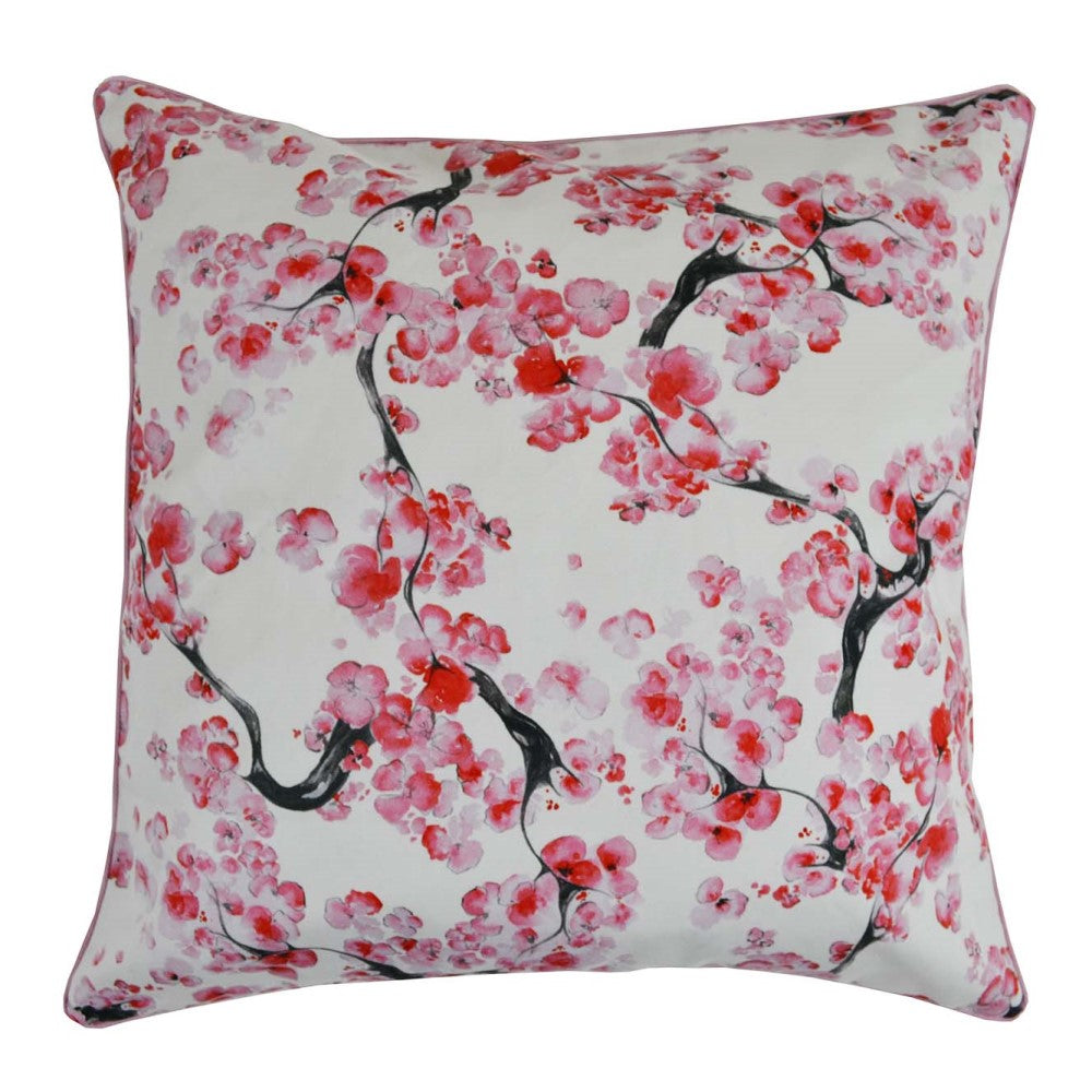 Cherry Blossom Cushion With Recycled Fill 45 X 45cms