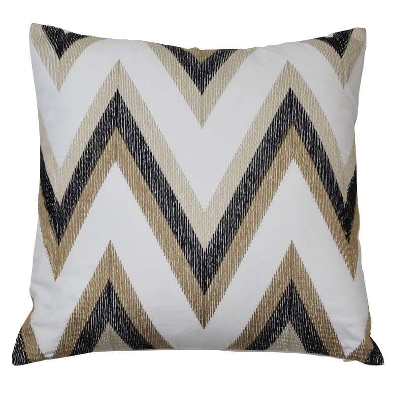 Chevron Pattern 55x55cm Cushion Cover - Natural