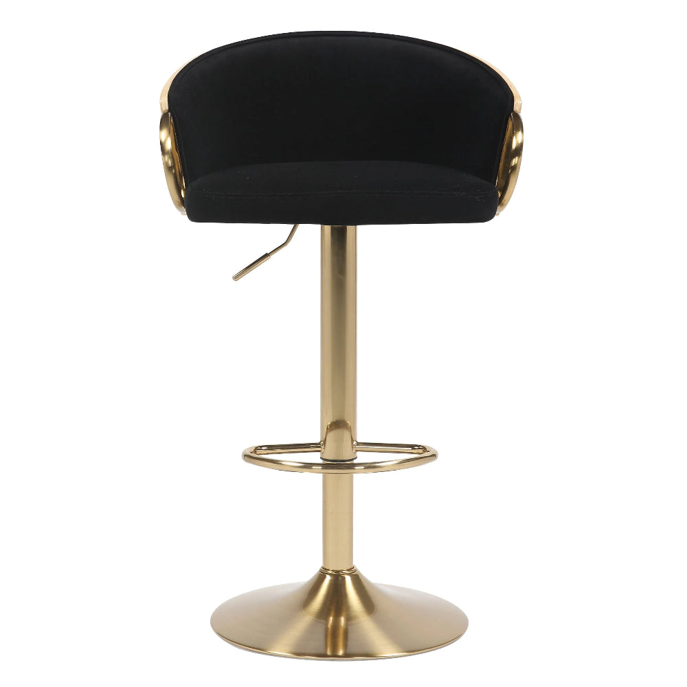 Chic Gold Jensen Aura Gas Lift Counter Stool