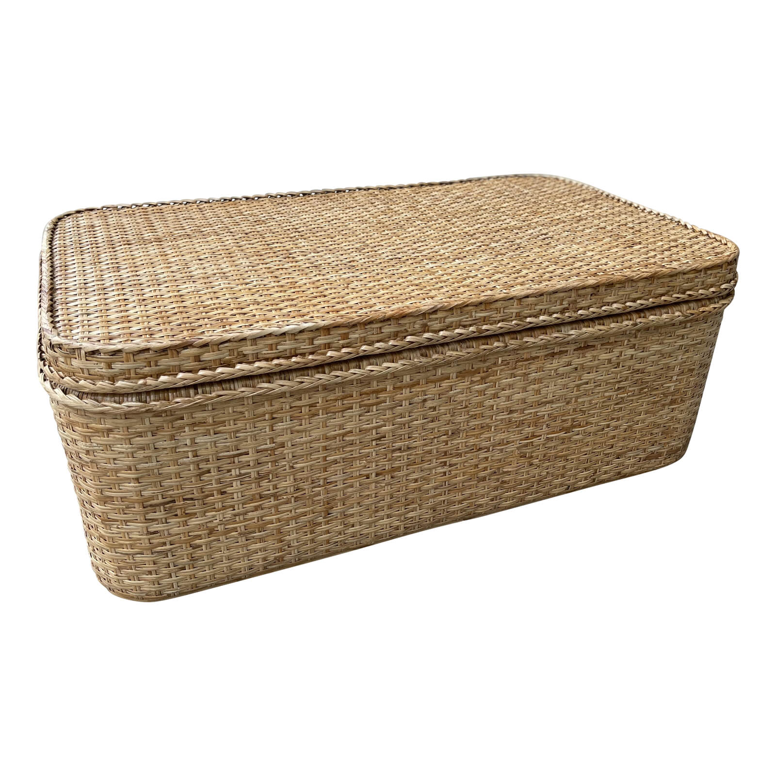 Chic Rattan Chest Coffee Table - Natural