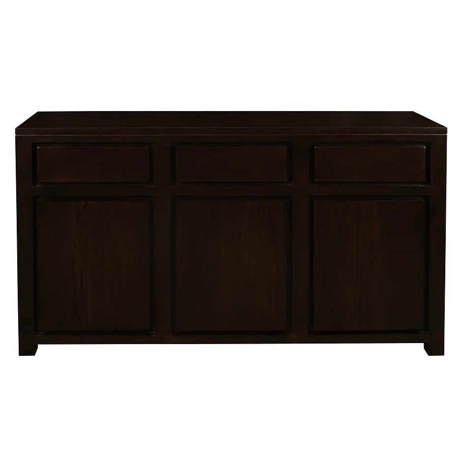 Chic Storage 3 Door 3 Drawer Buffet - Dark Brown