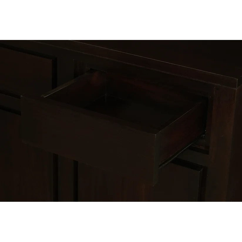 Chic Storage 3 Door 3 Drawer Buffet - Dark Brown