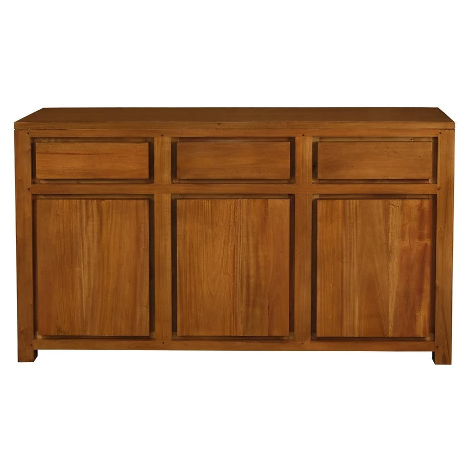 Chic Storage 3 Door 3 Drawer Buffet - Light Brown