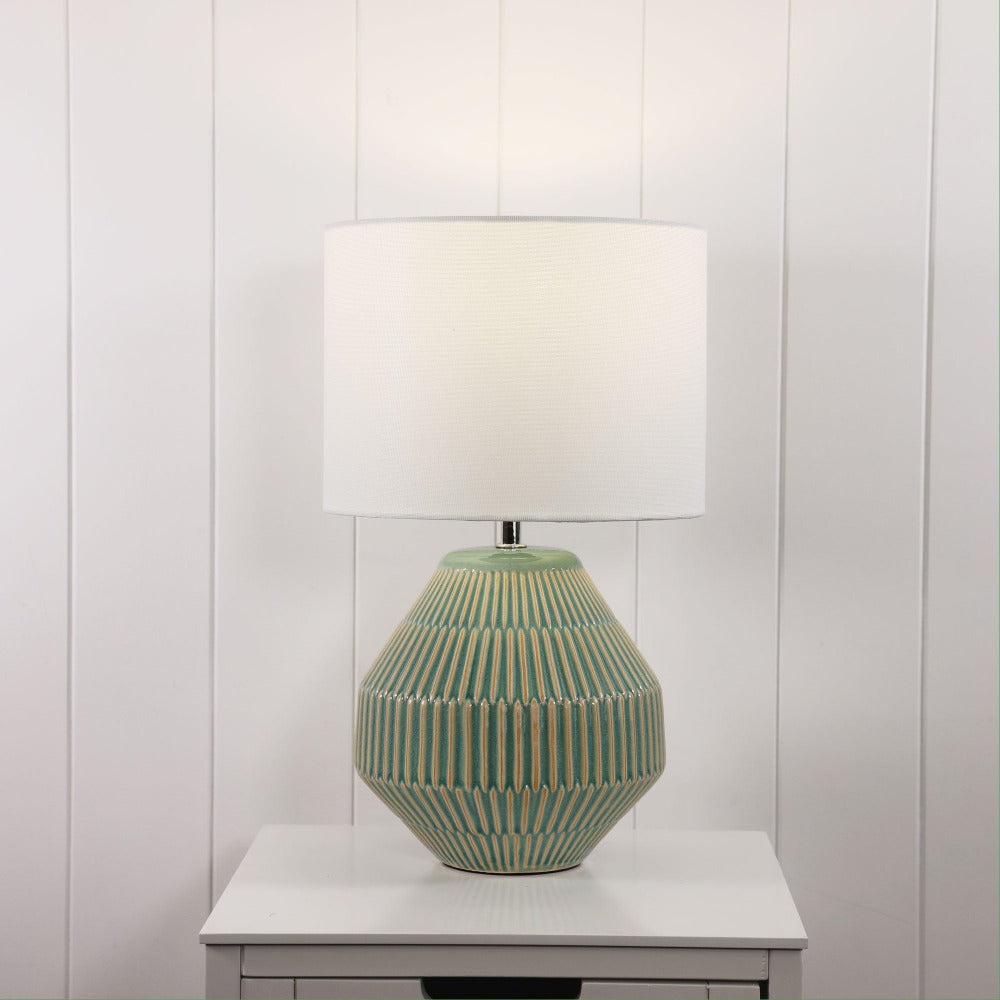 Chic Textured Ceramic Table Lamp