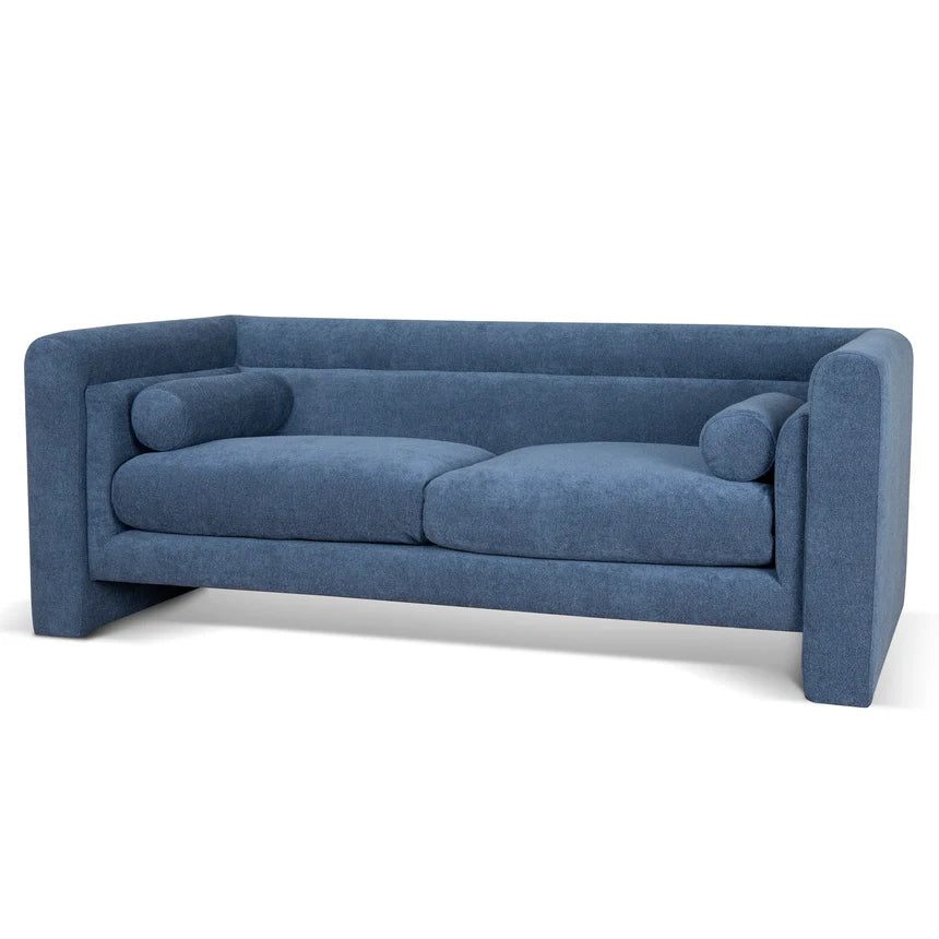 Chic & Cozy 2-Seater Fabric Sofa - Navy Blue