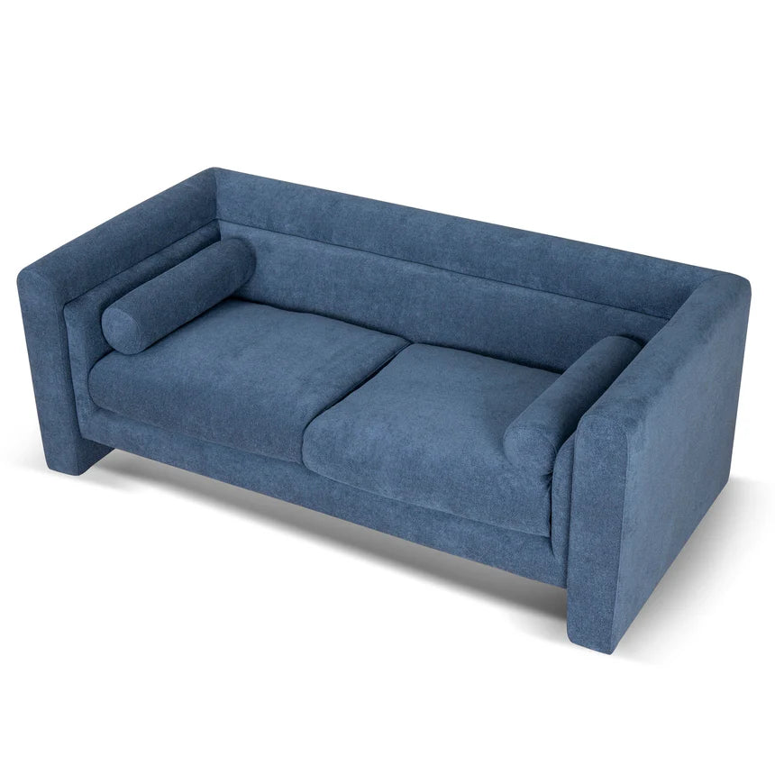 Chic & Cozy 2-Seater Fabric Sofa - Navy Blue