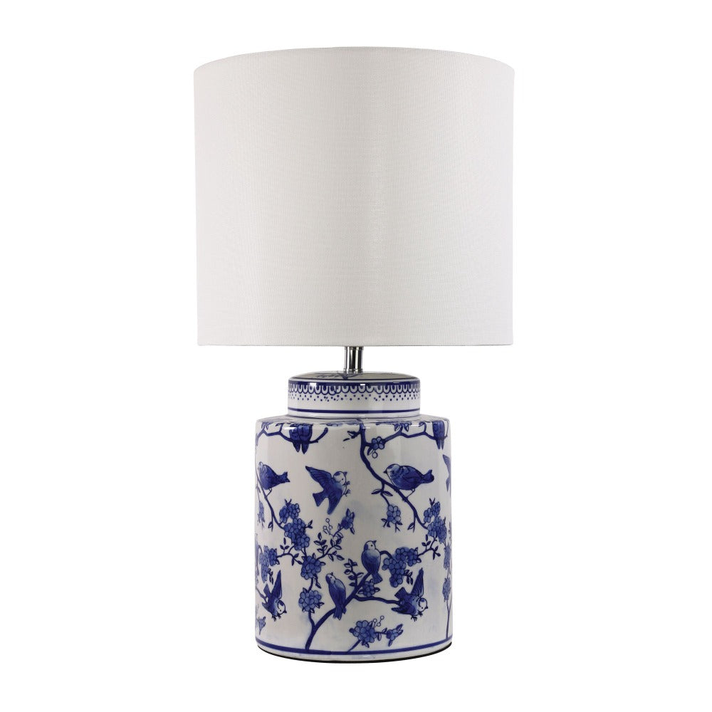 Chinese Ceramic Table Lamp with Shade