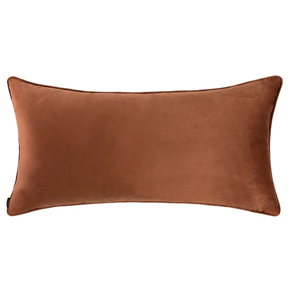 Chocolate Boucle Cushion with Feather Insert - 80x40cms