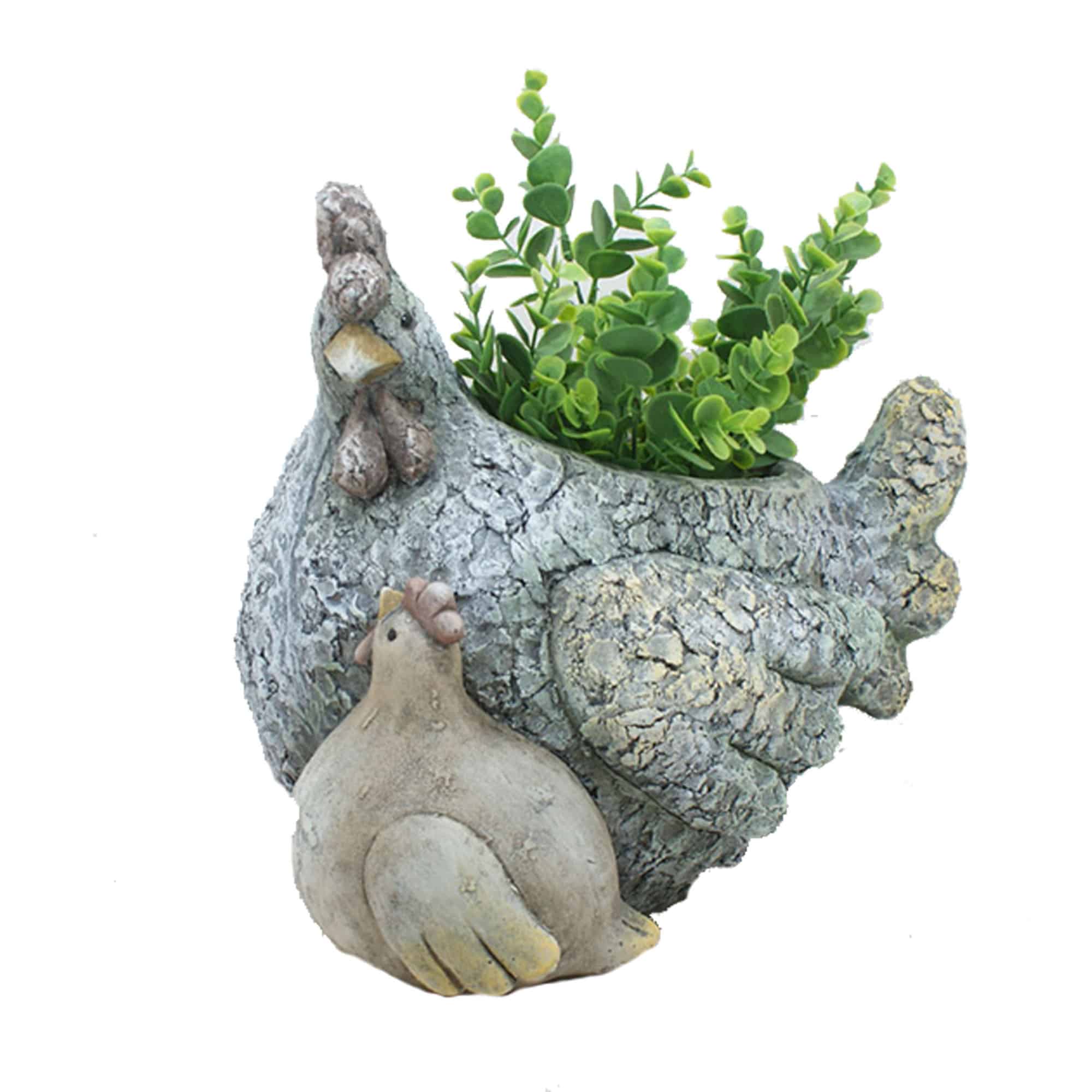 Chook & Baby Planter with Hole & Plug