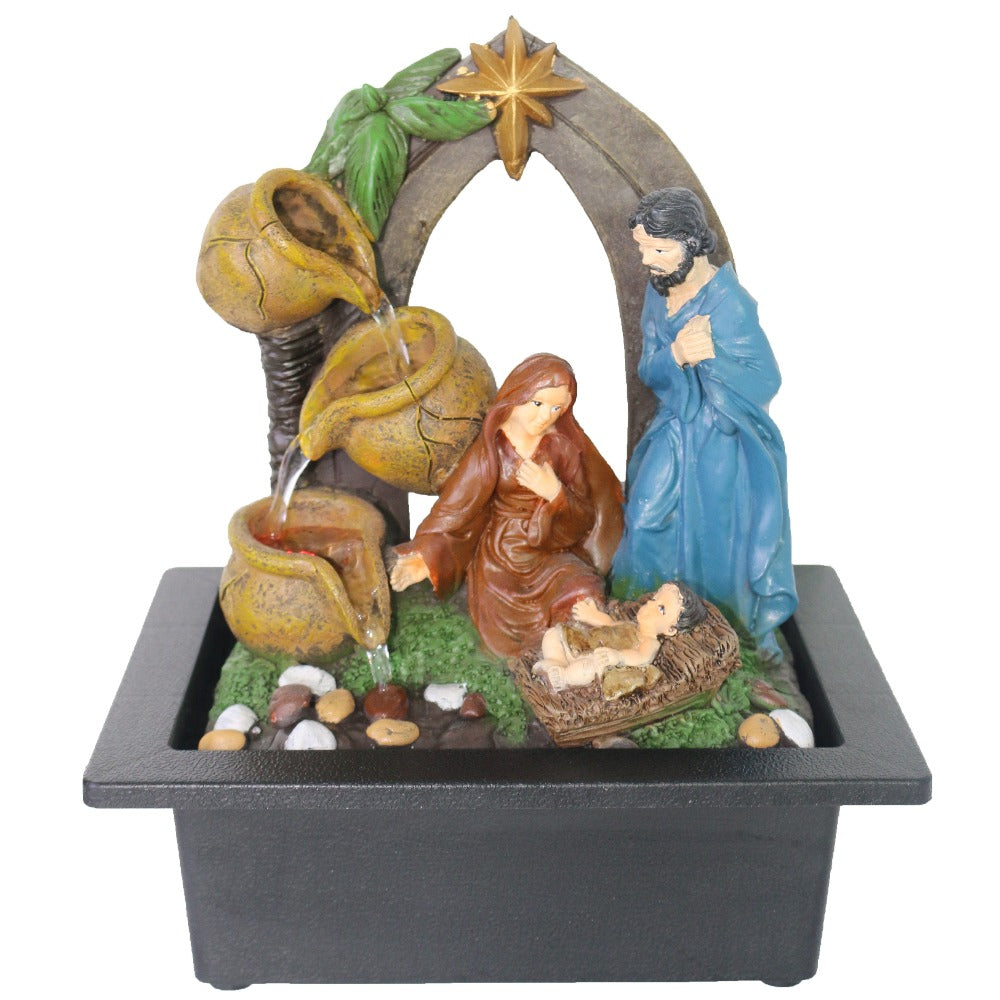 Christ Handcrafted Indoor Fountain Statue