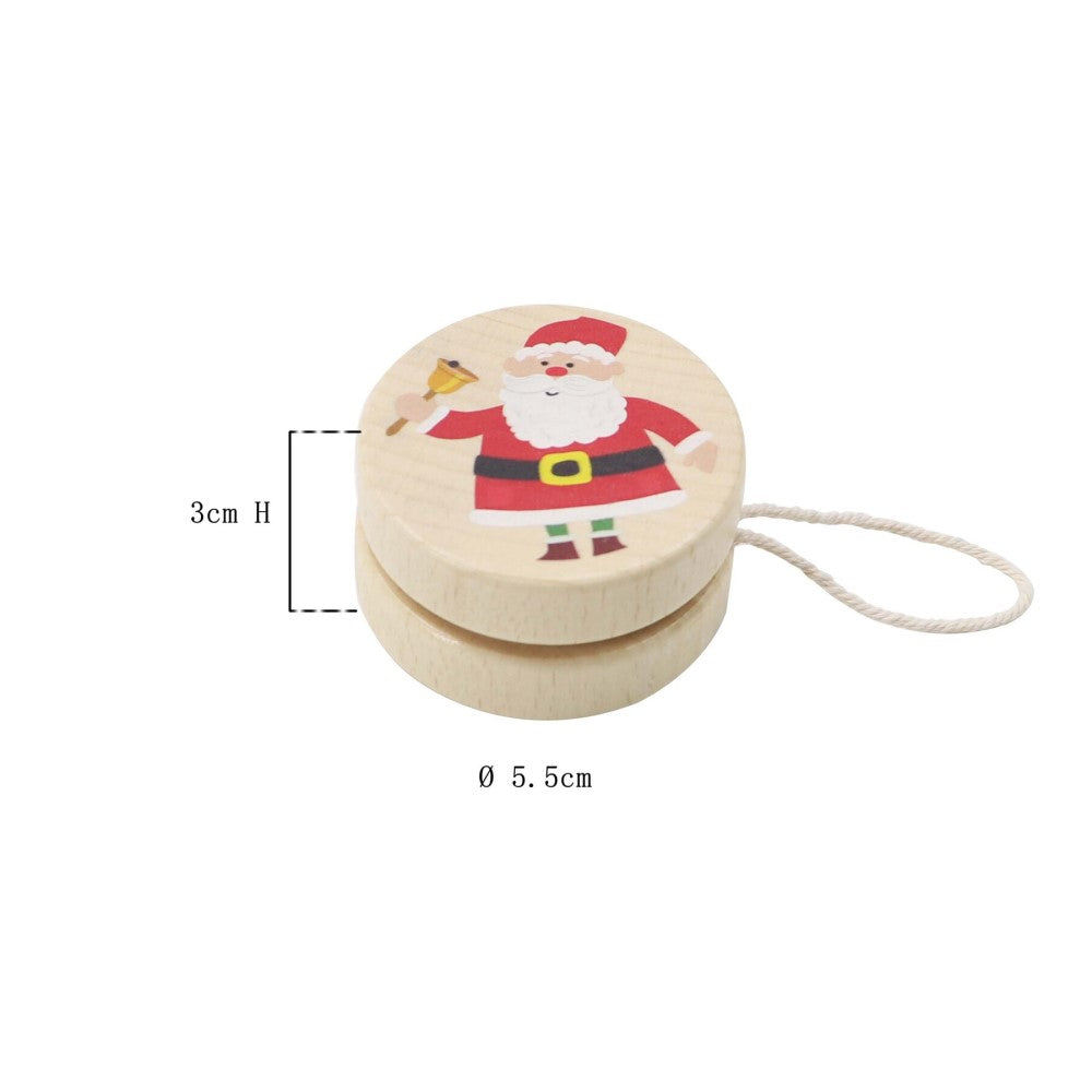 Christmas Wooden Yo-Yo Playset - Set of 4 Pcs