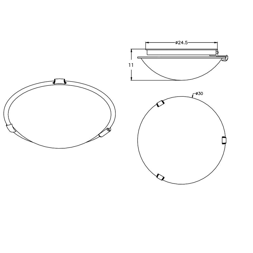 Classic Alabaster Glass Circle Light 30cms(Available in 3 Colors)