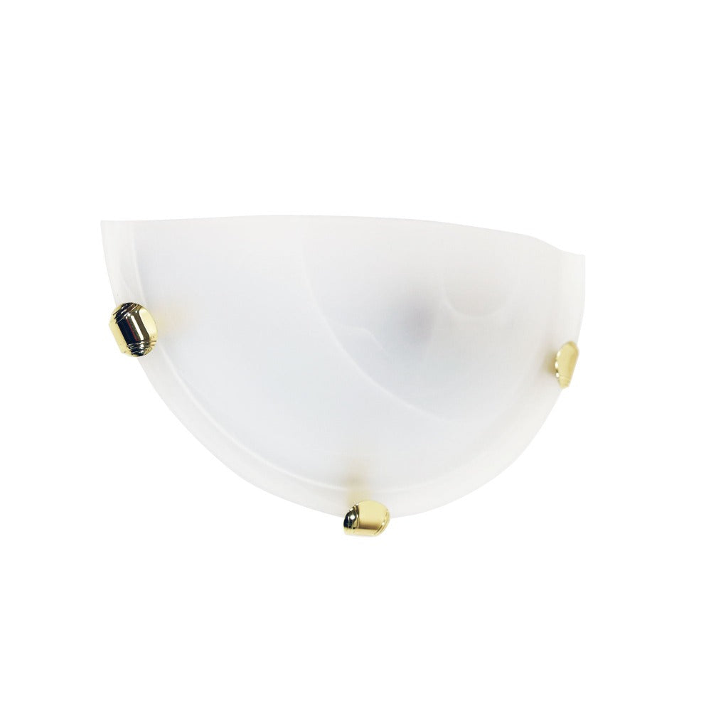 Classic Alabaster Glass Semi-Circle Light (Available in 3 Colors)