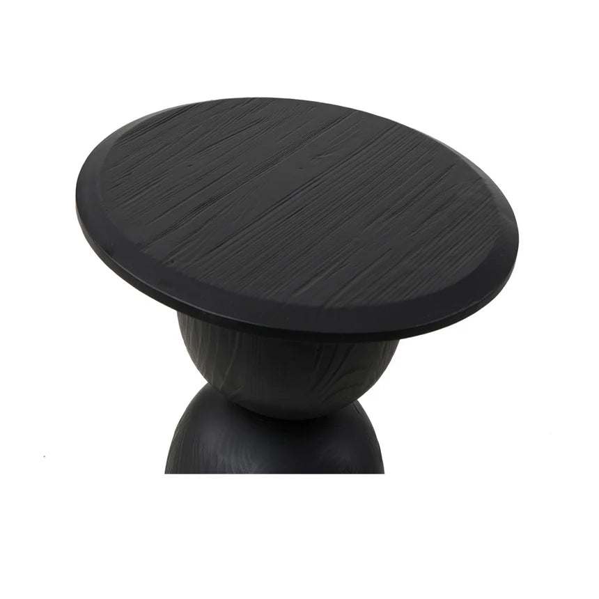 Classic Appeal Round Side Table 45cms - Black