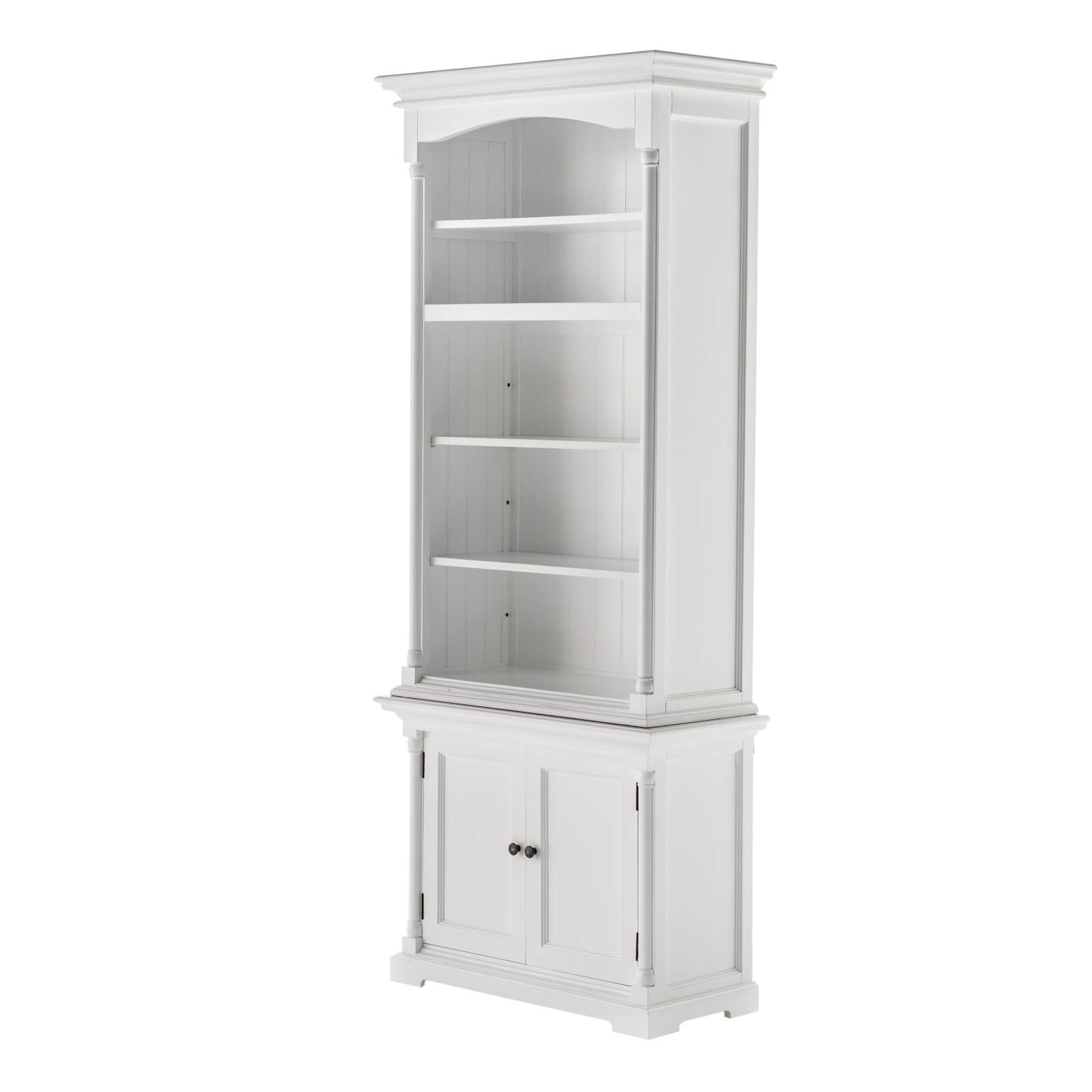 Classic Arch Hutch Cabinet 2 Doors 5 Shelves