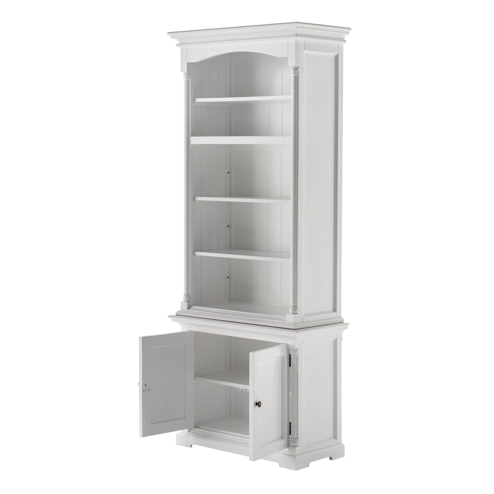 Classic Arch Hutch Cabinet 2 Doors 5 Shelves