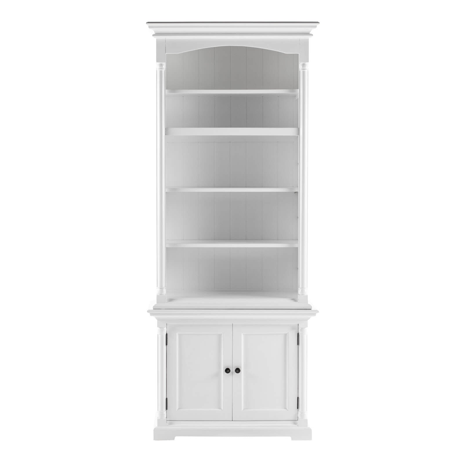 Classic Arch Hutch Cabinet 2 Doors 5 Shelves