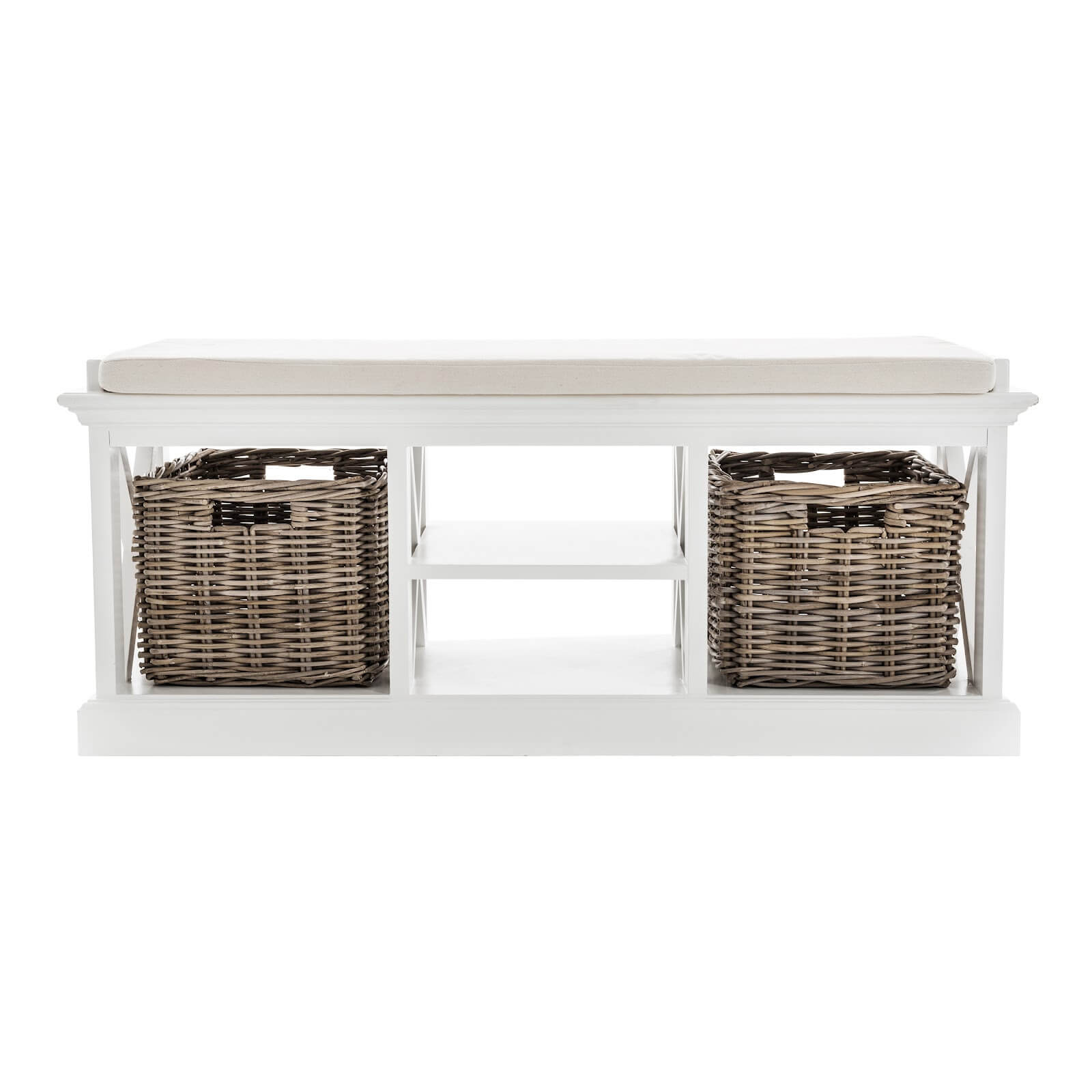 Classic Bench with 2 Storage Baskets